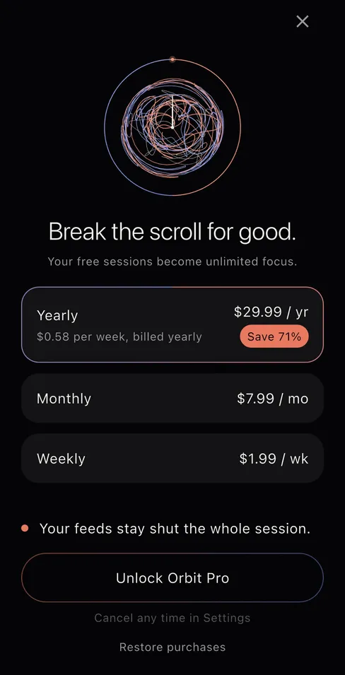 Orbit - See where your focus goes